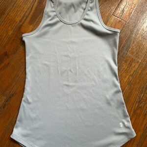 Under Armour Light Gray Ribbed Tank Top